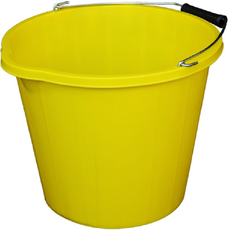Builders Bucket Plastic 3 Gallon 14 Litre 14L Strong Water Mixing Storage Value 
